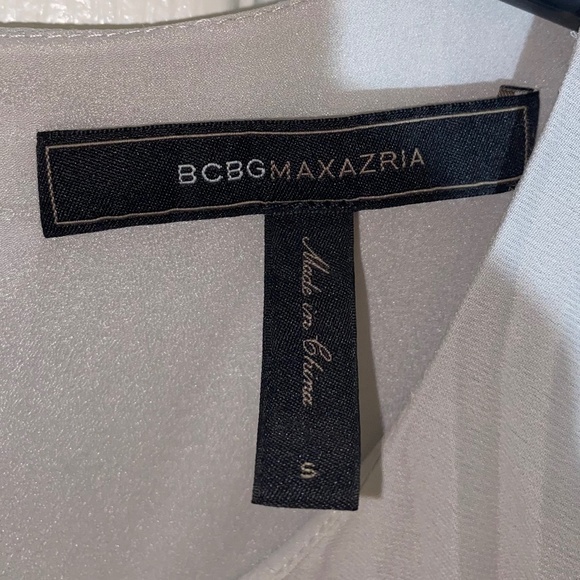 BCBGMaxAzria Blush and Gray Patterned Midi Dress - Picture 7 of 7